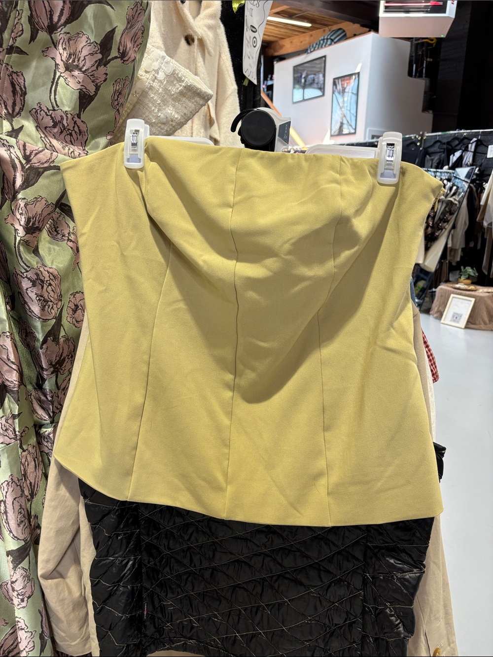 Strapless Tube top in Light Chartreuse - A New Day